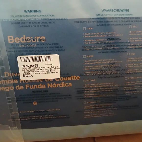 Bedsure Cozy Gray Duvet Cover - Picture 2 of 2